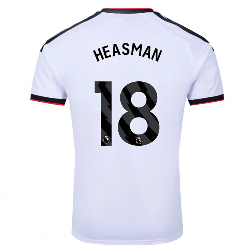Danxen Kinderen Georgia Heasman #18 Wit Zwart Rood Thuisshirt Thuistenue 2026/27 T-Shirt