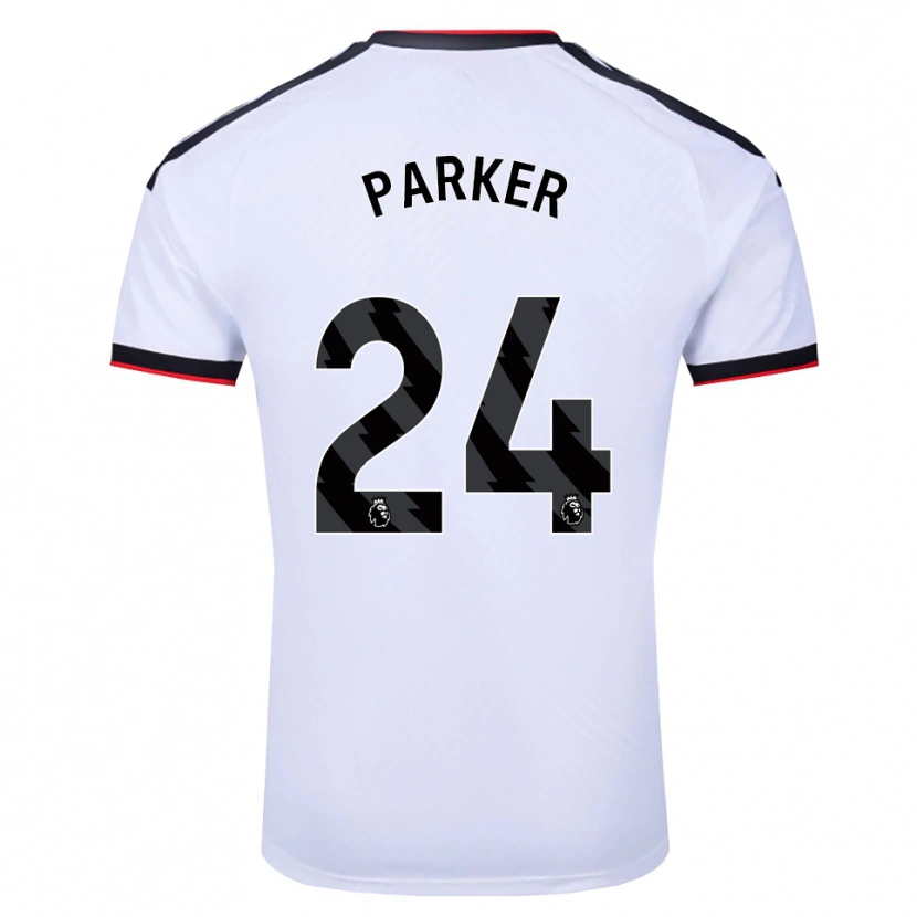 Danxen Kinderen Beau Parker #24 Wit Zwart Rood Thuisshirt Thuistenue 2026/27 T-Shirt
