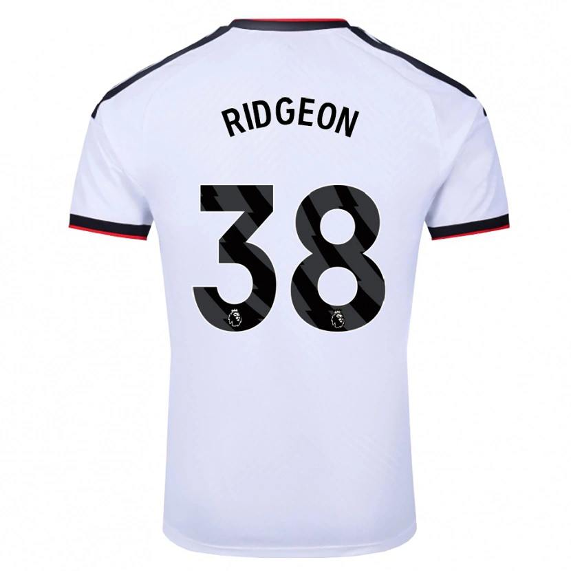 Danxen Kinderen Seth Ridgeon #38 Wit Zwart Rood Thuisshirt Thuistenue 2026/27 T-Shirt