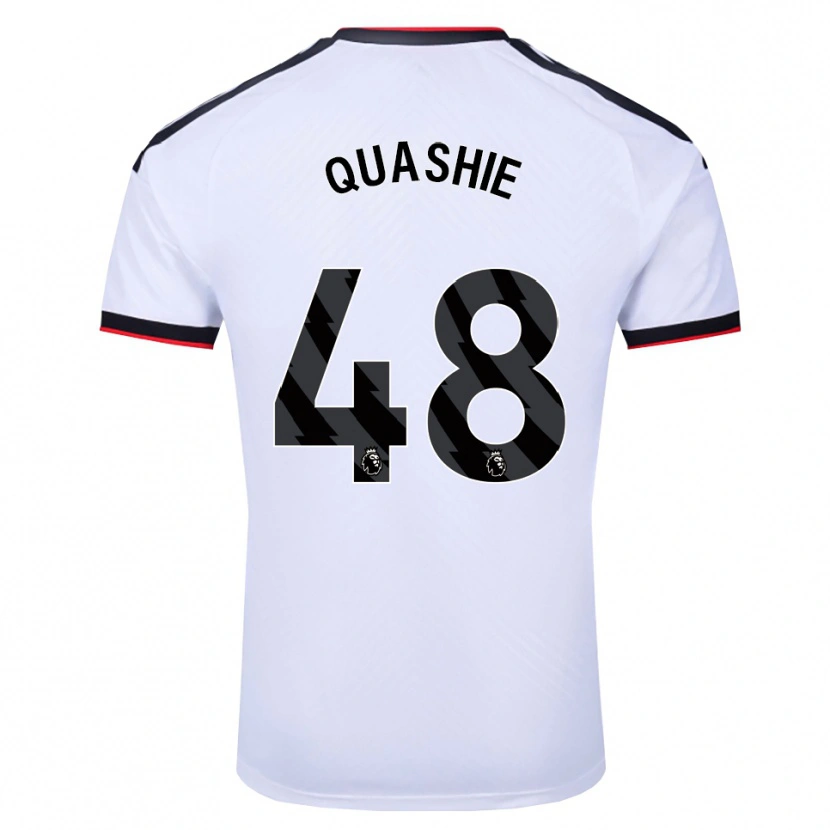 Danxen Kinderen Jayden Quashie #48 Wit Zwart Rood Thuisshirt Thuistenue 2026/27 T-Shirt