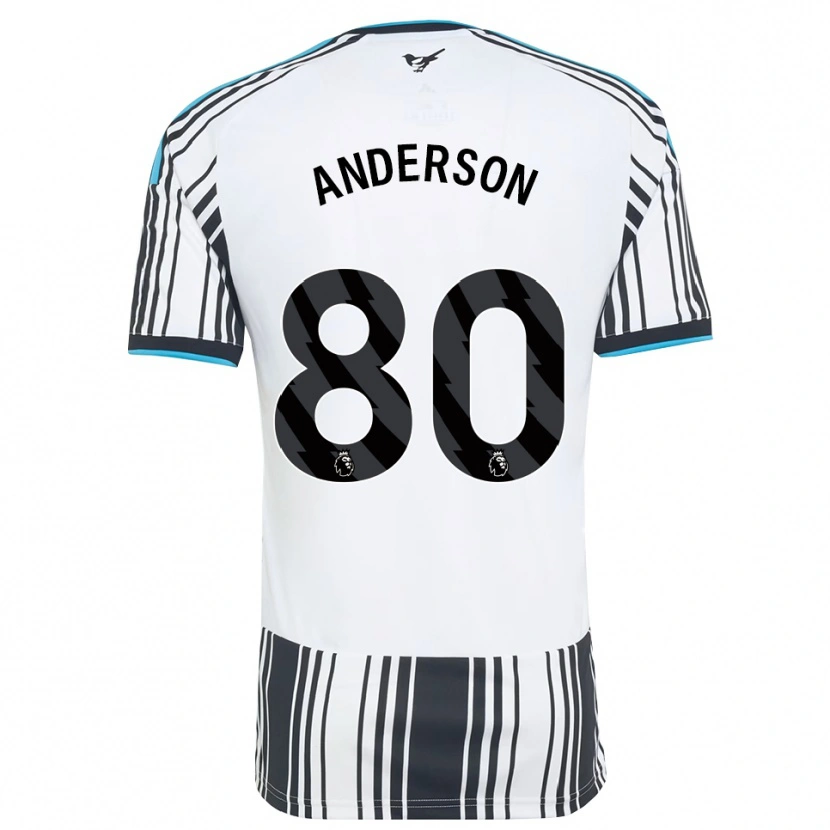 Danxen Kinderen Will Anderson #80 Hemelsblauw Zwart Wit Thuisshirt Thuistenue 2026/27 T-Shirt