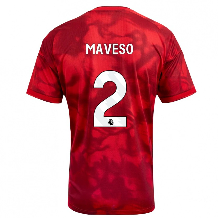 Danxen Kinderen Jaydon Maveso #2 Krimson Wit Thuisshirt Thuistenue 2026/27 T-Shirt