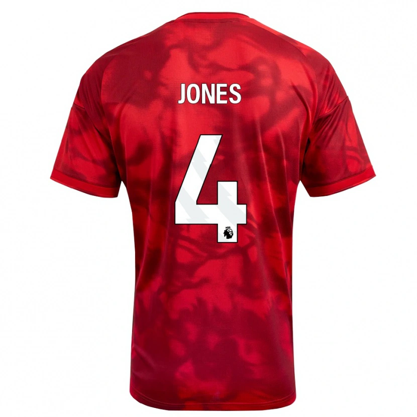 Danxen Kinderen Brodie Jones #4 Krimson Wit Thuisshirt Thuistenue 2026/27 T-Shirt