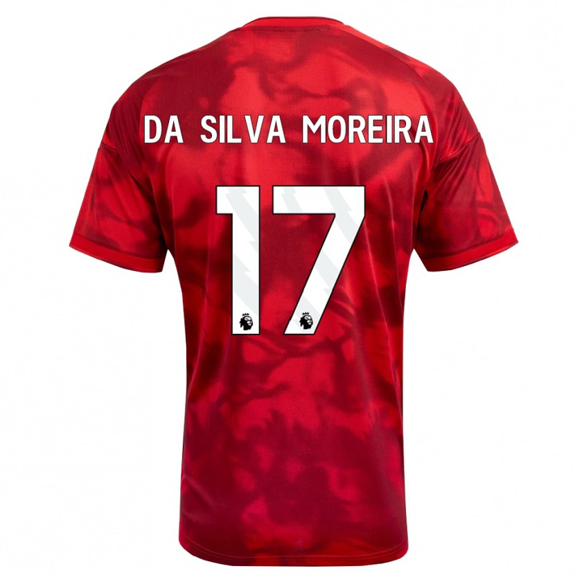Danxen Kinderen Eric Da Silva Moreira #17 Krimson Wit Thuisshirt Thuistenue 2026/27 T-Shirt