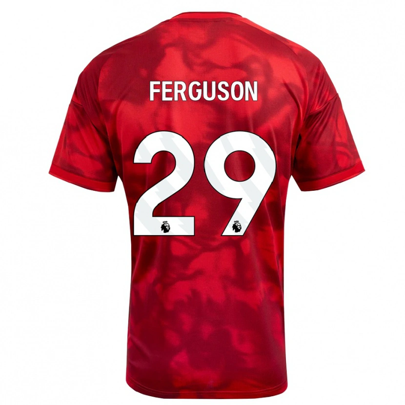 Danxen Kinderen Georgie Ferguson #29 Krimson Wit Thuisshirt Thuistenue 2026/27 T-Shirt