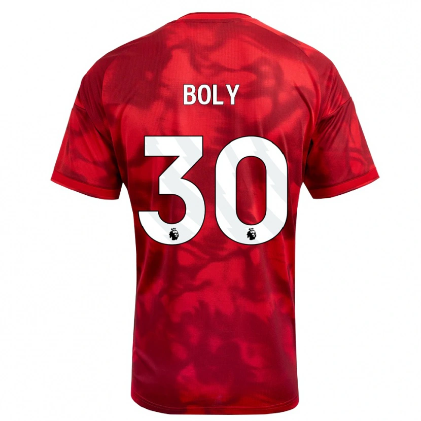 Danxen Kinderen Willy Boly #30 Krimson Wit Thuisshirt Thuistenue 2026/27 T-Shirt