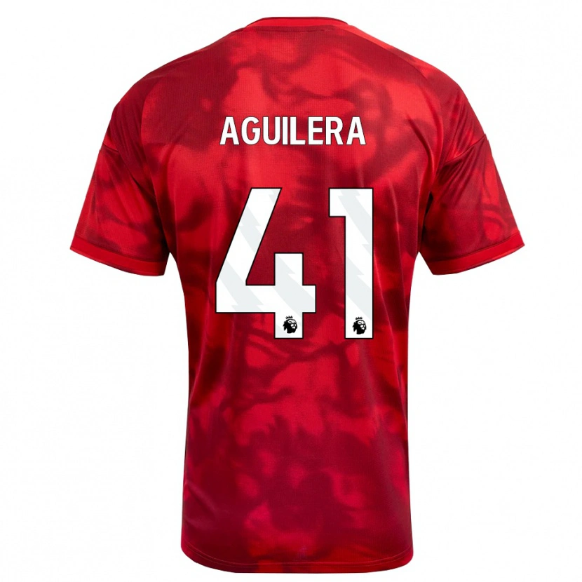 Danxen Kinderen Brandon Aguilera #41 Krimson Wit Thuisshirt Thuistenue 2026/27 T-Shirt