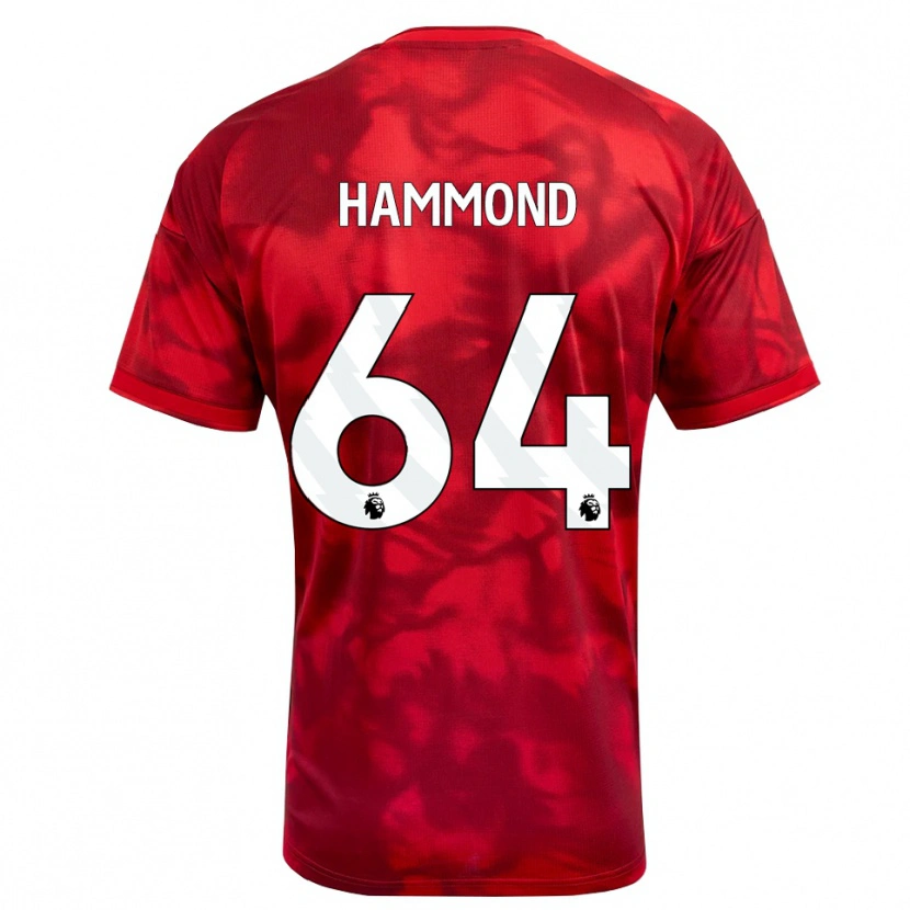 Danxen Kinderen Ben Hammond #64 Krimson Wit Thuisshirt Thuistenue 2026/27 T-Shirt