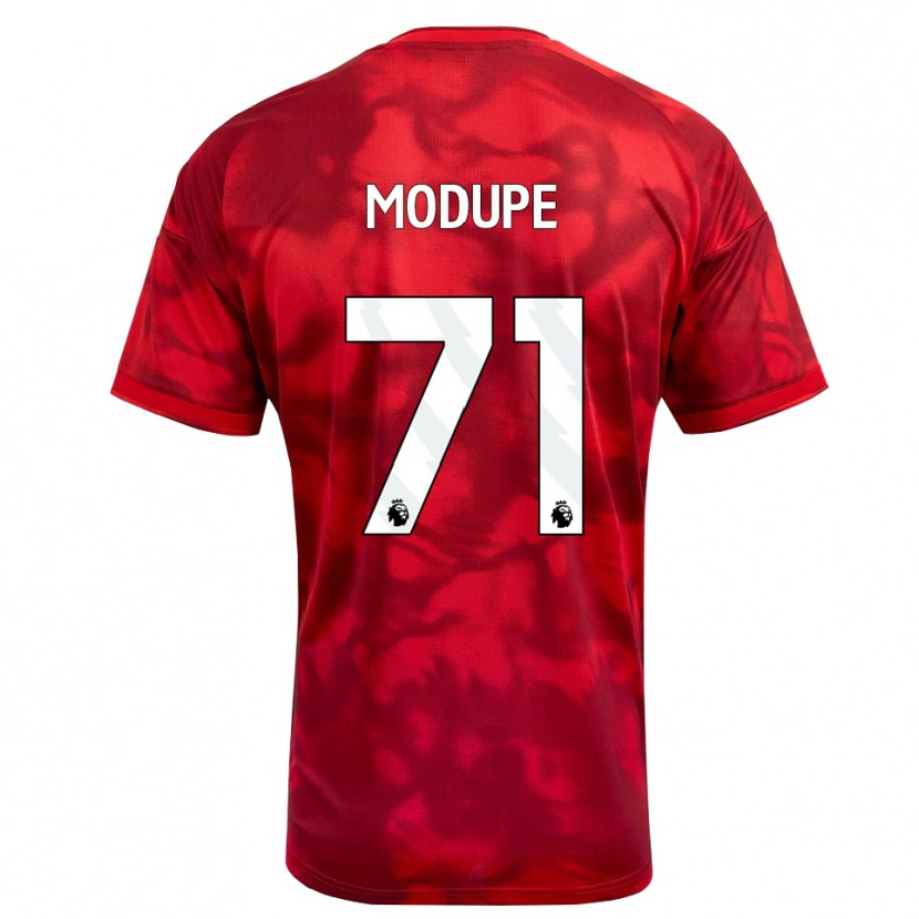 Danxen Kinderen David Modupe #71 Krimson Wit Thuisshirt Thuistenue 2026/27 T-Shirt