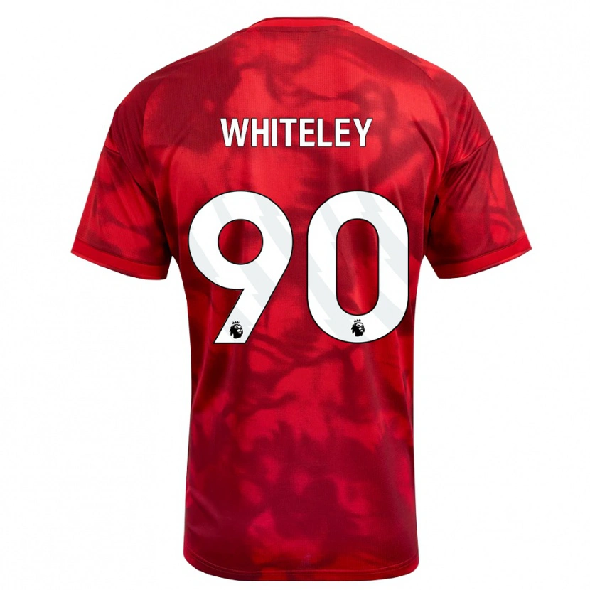 Danxen Kinderen Jonathan Whiteley #90 Krimson Wit Thuisshirt Thuistenue 2026/27 T-Shirt