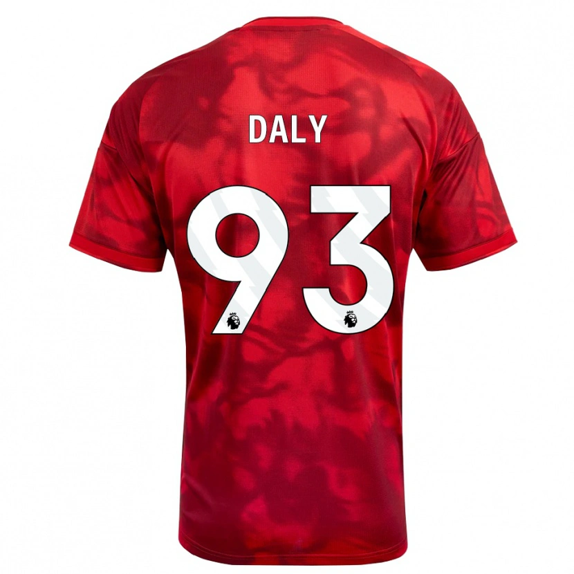 Danxen Kinderen Cormac Daly #93 Krimson Wit Thuisshirt Thuistenue 2026/27 T-Shirt