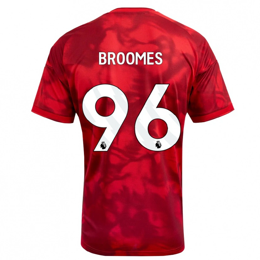 Danxen Kinderen Ethan Broomes #96 Krimson Wit Thuisshirt Thuistenue 2026/27 T-Shirt