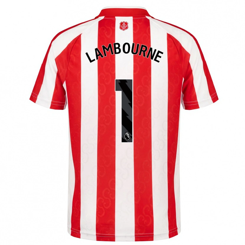 Danxen Kinderen Demi Lambourne #1 Rood Wit Zwart Thuisshirt Thuistenue 2026/27 T-Shirt