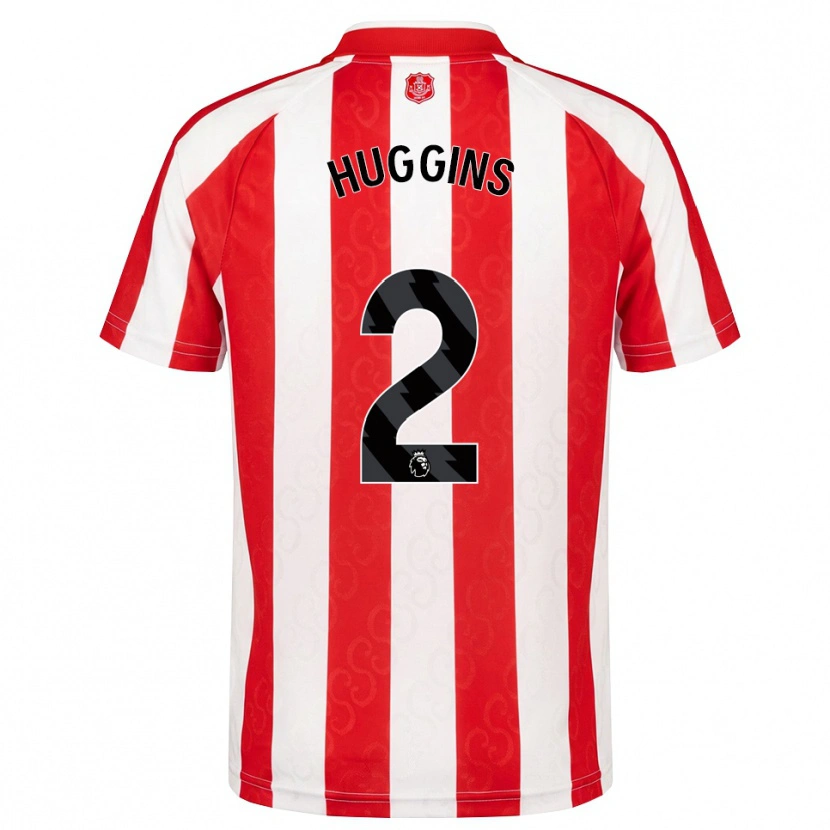 Danxen Kinderen Niall Huggins #2 Rood Wit Zwart Thuisshirt Thuistenue 2026/27 T-Shirt