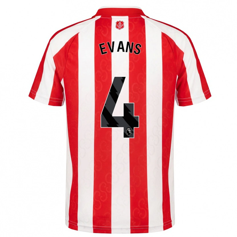 Danxen Kinderen Corry Evans #4 Rood Wit Zwart Thuisshirt Thuistenue 2026/27 T-Shirt