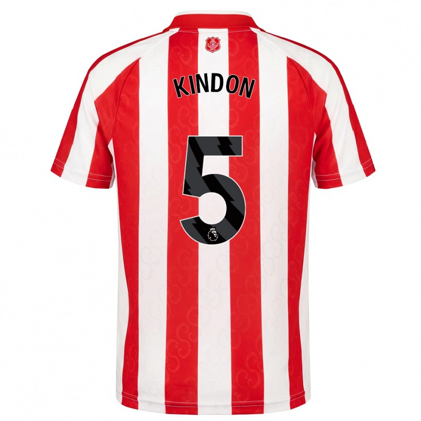 Danxen Kinderen Ben Kindon #5 Rood Wit Zwart Thuisshirt Thuistenue 2026/27 T-Shirt