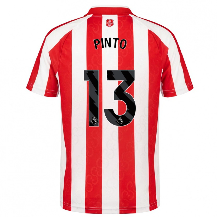 Danxen Kinderen Elias Pinto #13 Rood Wit Zwart Thuisshirt Thuistenue 2026/27 T-Shirt
