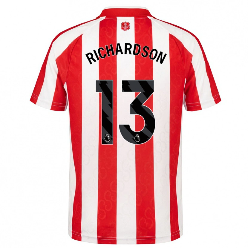 Danxen Kinderen Adam Richardson #13 Rood Wit Zwart Thuisshirt Thuistenue 2026/27 T-Shirt