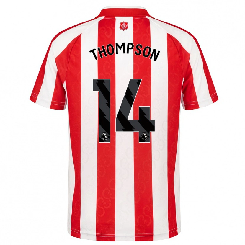 Danxen Kinderen Harvey Thompson #14 Rood Wit Zwart Thuisshirt Thuistenue 2026/27 T-Shirt