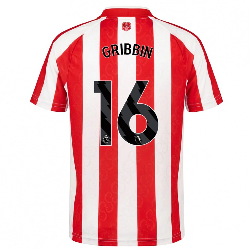 Danxen Kinderen Lewis Gribbin #16 Rood Wit Zwart Thuisshirt Thuistenue 2026/27 T-Shirt