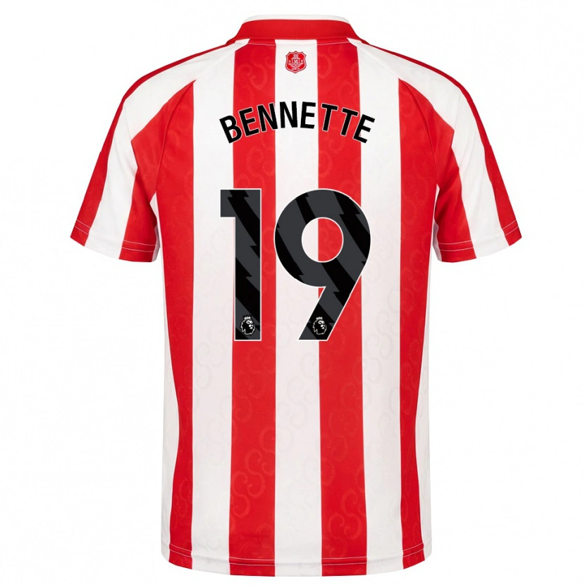 Danxen Kinderen Jewison Bennette #19 Rood Wit Zwart Thuisshirt Thuistenue 2026/27 T-Shirt