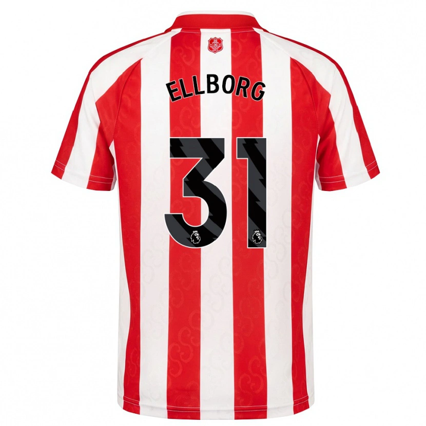 Danxen Kinderen Melker Ellborg #31 Rood Wit Zwart Thuisshirt Thuistenue 2026/27 T-Shirt