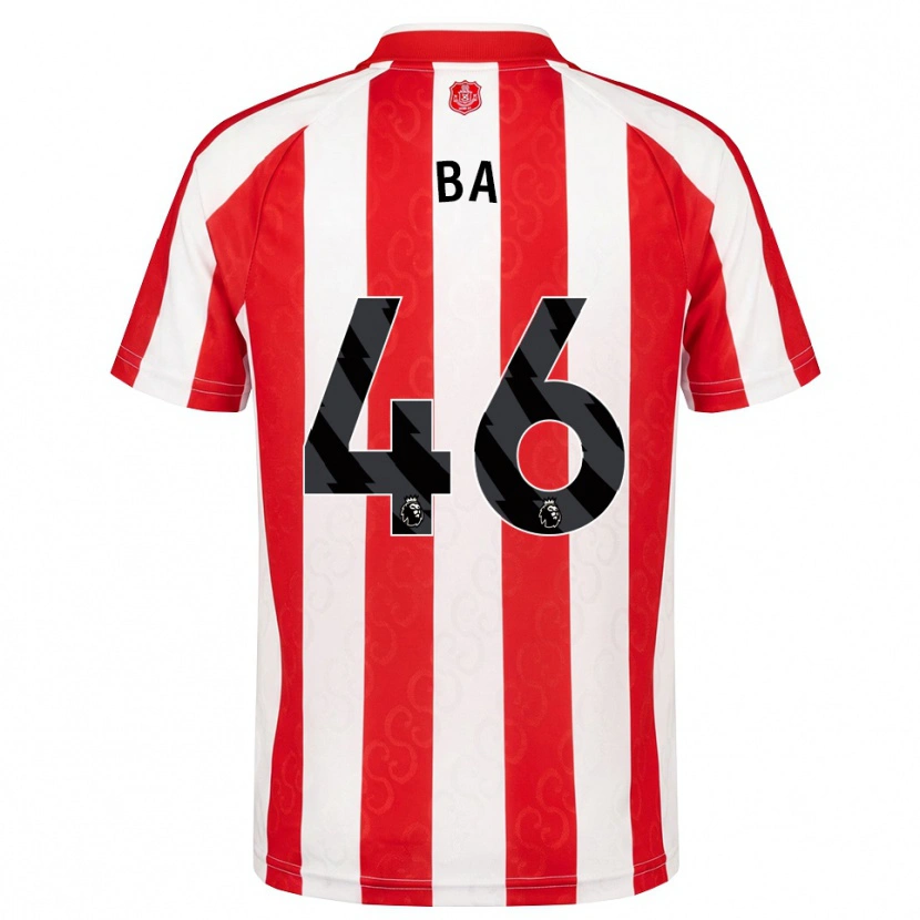 Danxen Kinderen Abdoullah Ba #46 Rood Wit Zwart Thuisshirt Thuistenue 2026/27 T-Shirt