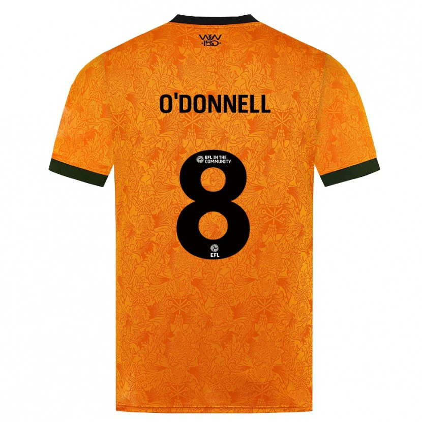 Danxen Kinderen Luke O'donnell #8 Oranje Zwart Thuisshirt Thuistenue 2026/27 T-Shirt