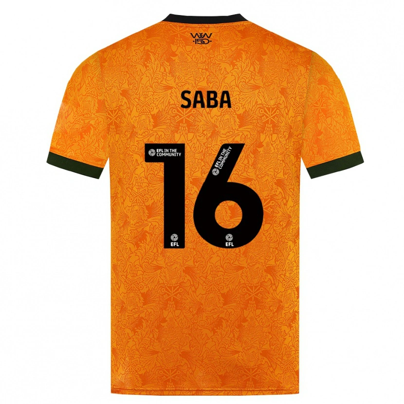 Danxen Kinderen Elliot Saba #16 Oranje Zwart Thuisshirt Thuistenue 2026/27 T-Shirt