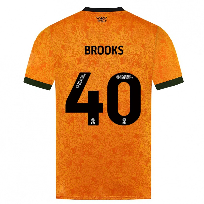 Danxen Kinderen Alfie Brooks #40 Oranje Zwart Thuisshirt Thuistenue 2026/27 T-Shirt