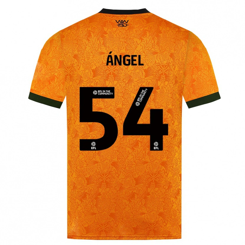 Danxen Kinderen Dani Ángel #54 Oranje Zwart Thuisshirt Thuistenue 2026/27 T-Shirt
