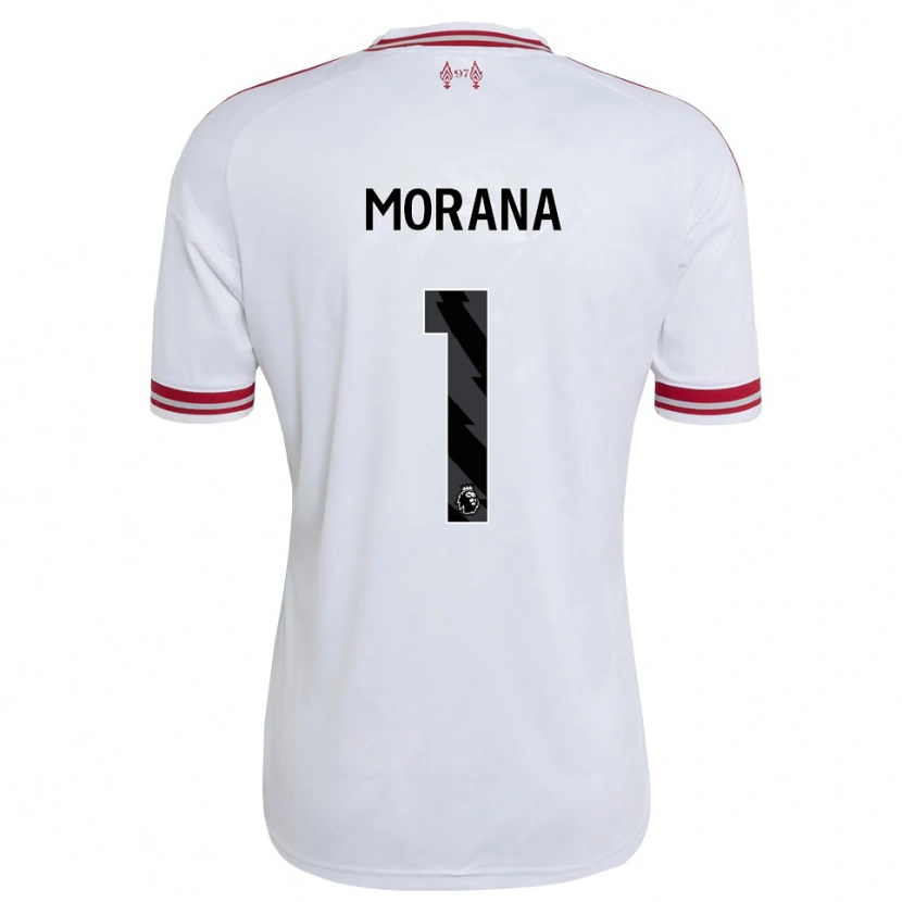 Danxen Kinderen Nathan Morana #1 Rood Wit Uitshirt Uittenue 2026/27 T-Shirt