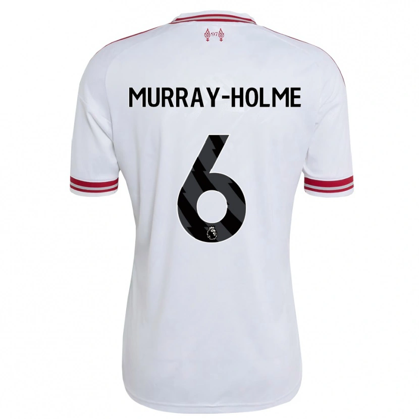 Danxen Kinderen Haydn Murray-Holme #6 Rood Wit Uitshirt Uittenue 2026/27 T-Shirt