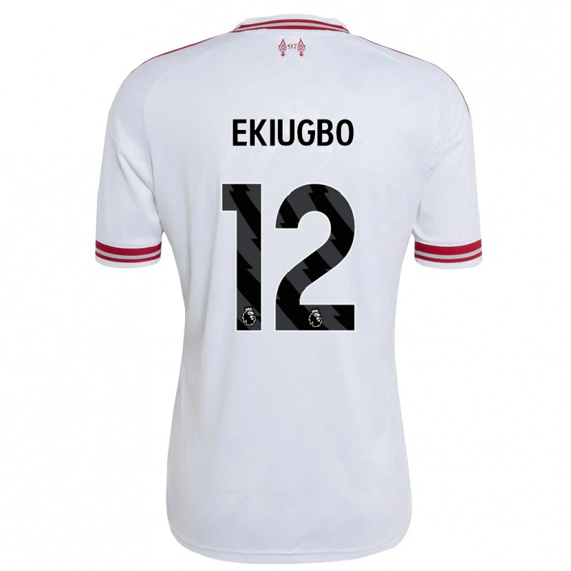 Danxen Kinderen Shadrach Ekiugbo #12 Rood Wit Uitshirt Uittenue 2026/27 T-Shirt