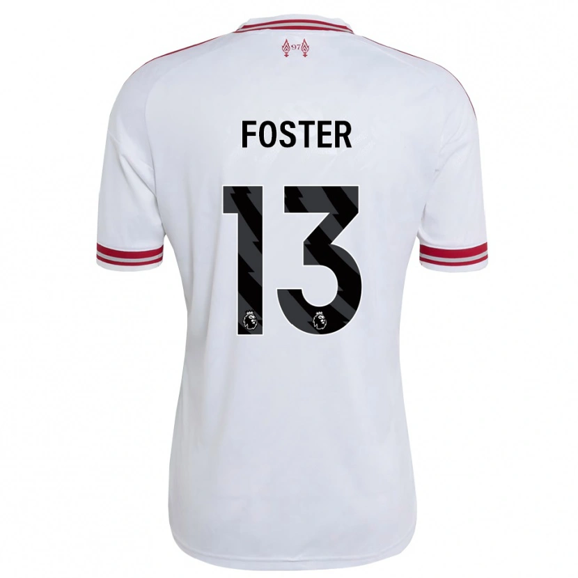 Danxen Kinderen Rylee Foster #13 Rood Wit Uitshirt Uittenue 2026/27 T-Shirt