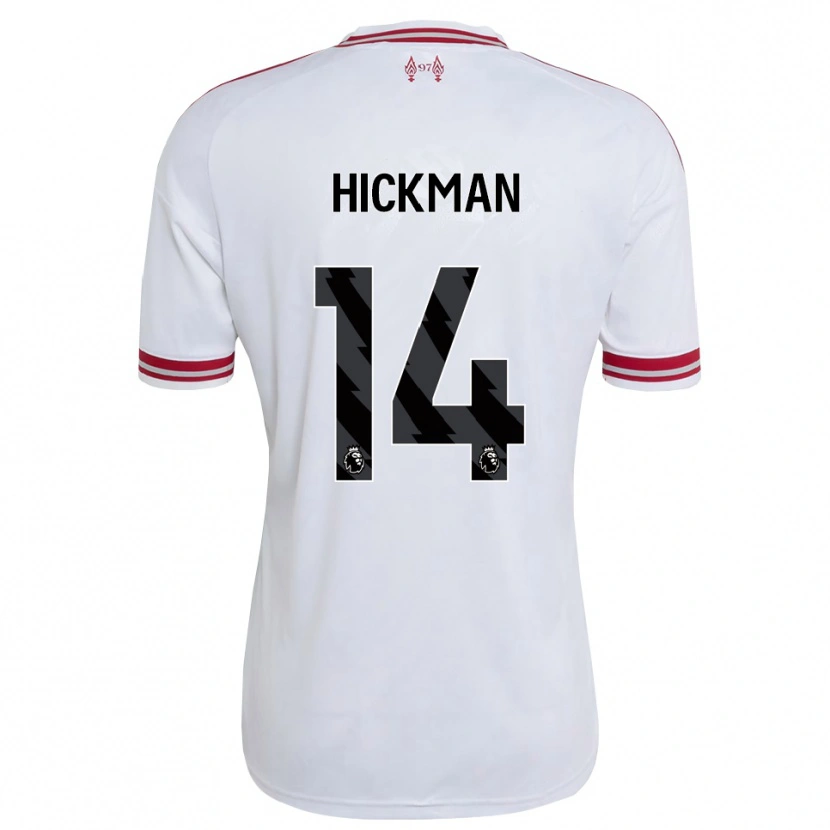 Danxen Kinderen Ellis Hickman #14 Rood Wit Uitshirt Uittenue 2026/27 T-Shirt