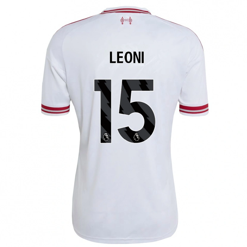 Danxen Kinderen Giovanni Leoni #15 Rood Wit Uitshirt Uittenue 2026/27 T-Shirt