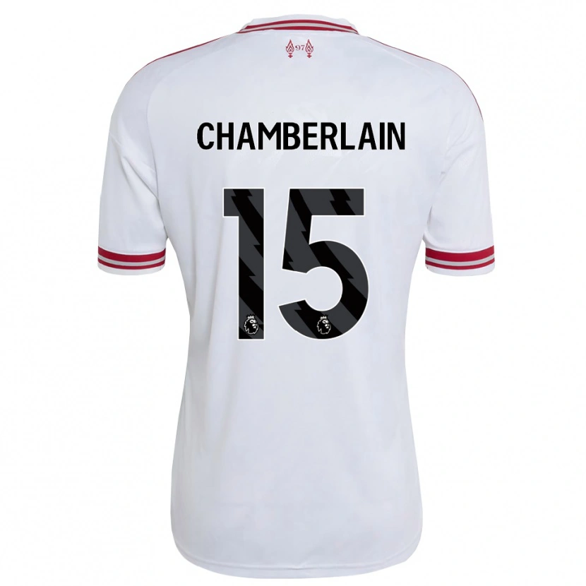 Danxen Kinderen Alex Oxlade Chamberlain #15 Rood Wit Uitshirt Uittenue 2026/27 T-Shirt