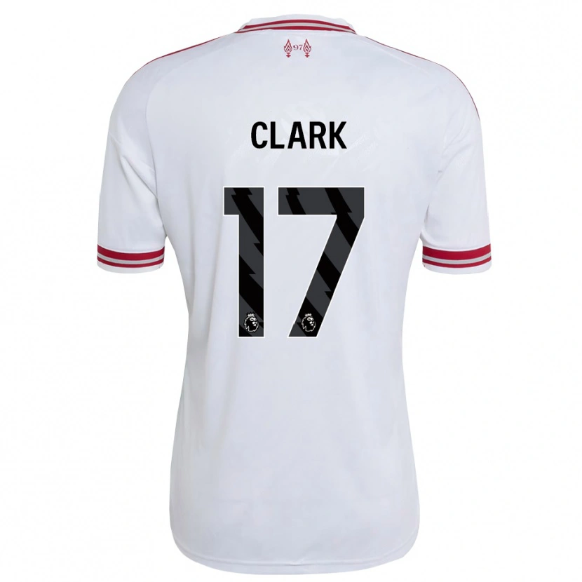Danxen Kinderen Jenna Clark #17 Rood Wit Uitshirt Uittenue 2026/27 T-Shirt
