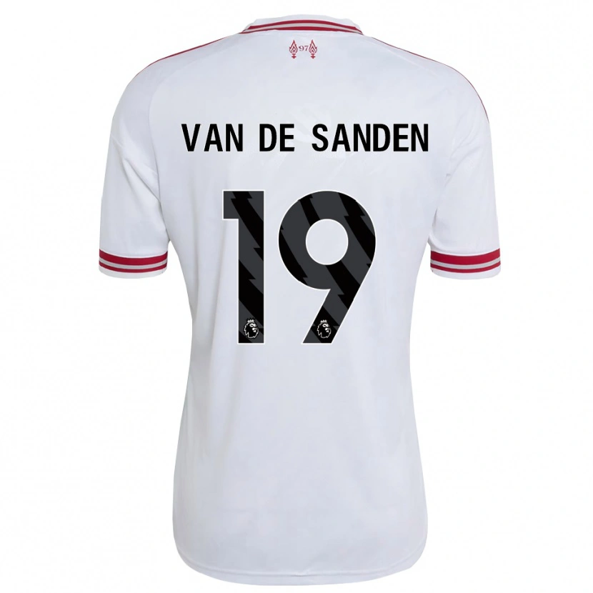 Danxen Kinderen Shanice Van De Sanden #19 Rood Wit Uitshirt Uittenue 2026/27 T-Shirt