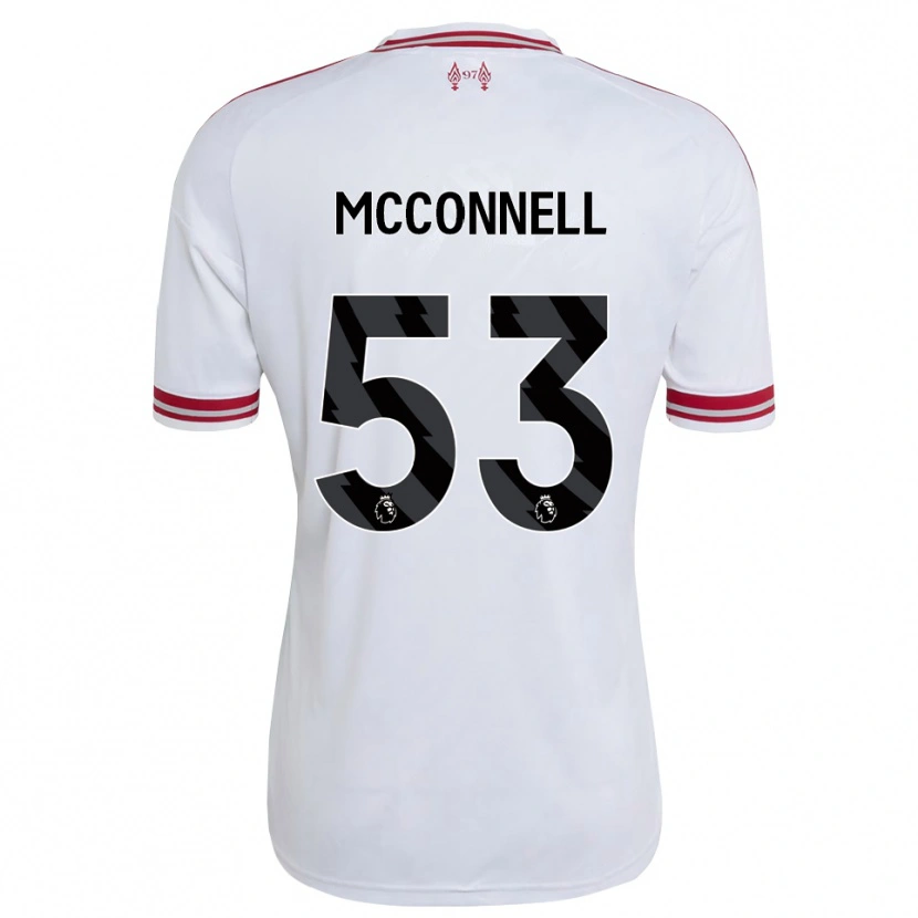 Danxen Kinderen James Mcconnell #53 Rood Wit Uitshirt Uittenue 2026/27 T-Shirt
