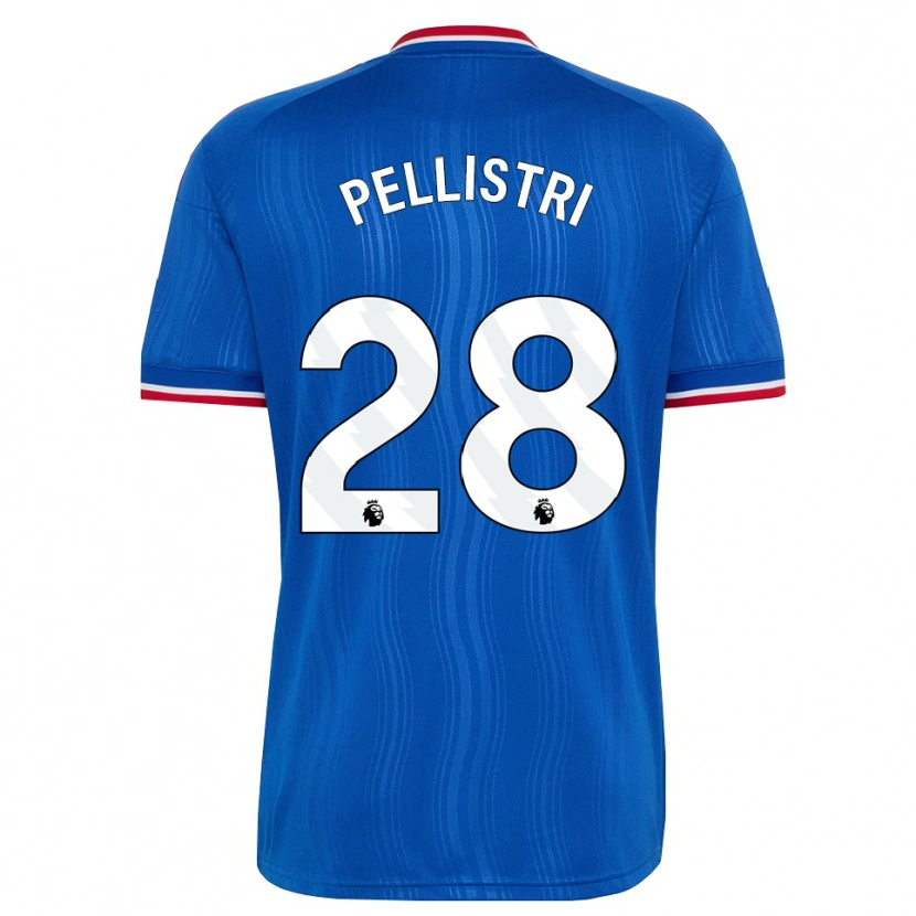 Danxen Kinderen Facundo Pellistri #28 Blauw Wit Rood Uitshirt Uittenue 2026/27 T-Shirt