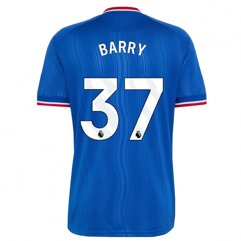 Danxen Kinderen Keira Barry #37 Blauw Wit Rood Uitshirt Uittenue 2026/27 T-Shirt