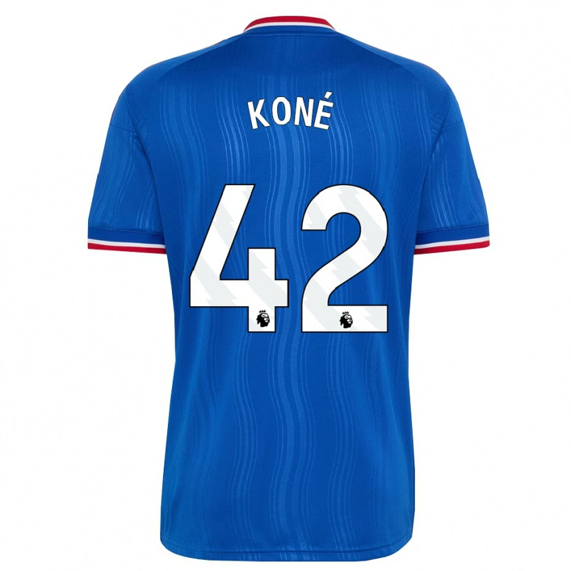 Danxen Kinderen Sékou Koné #42 Blauw Wit Rood Uitshirt Uittenue 2026/27 T-Shirt