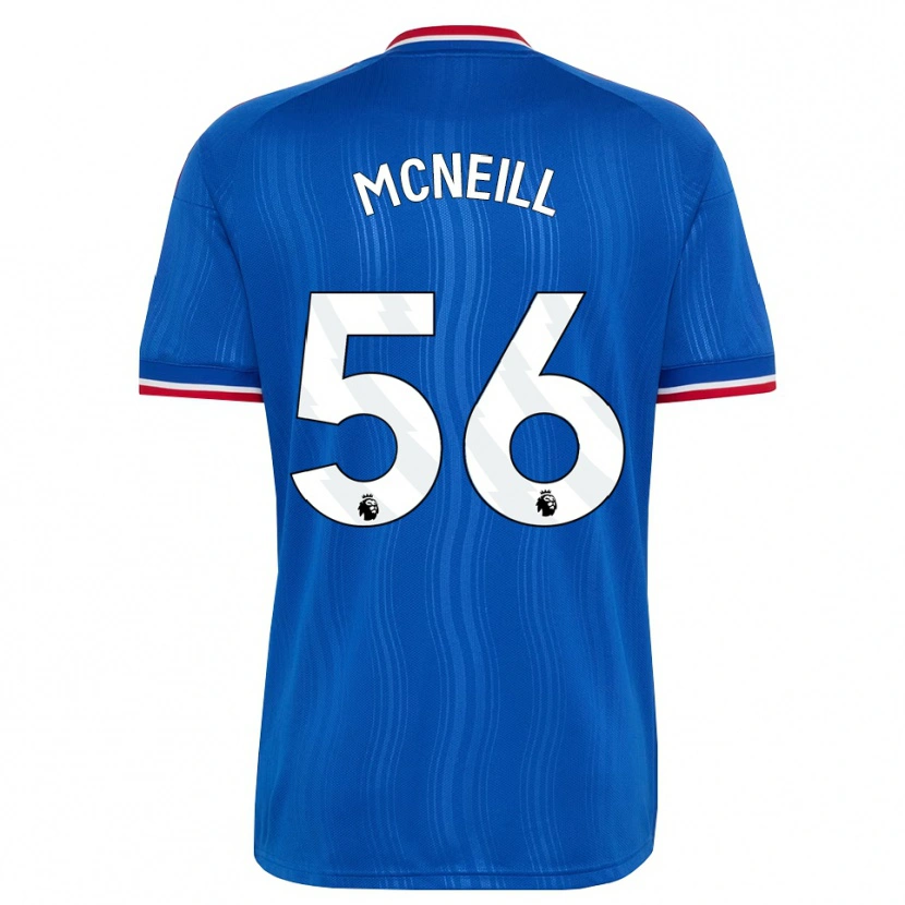Danxen Kinderen Charlie Mcneill #56 Blauw Wit Rood Uitshirt Uittenue 2026/27 T-Shirt
