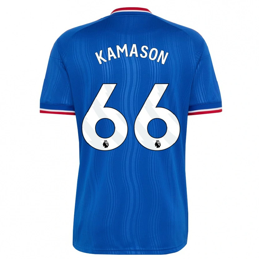 Danxen Kinderen Jaydan Kamason #66 Blauw Wit Rood Uitshirt Uittenue 2026/27 T-Shirt