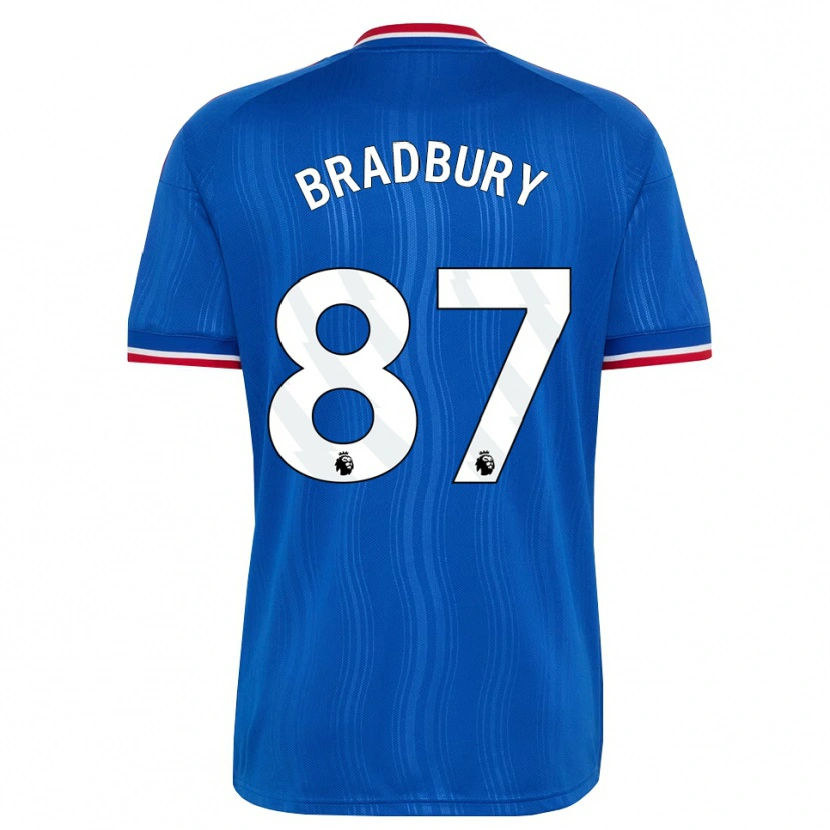 Danxen Kinderen Louie Bradbury #87 Blauw Wit Rood Uitshirt Uittenue 2026/27 T-Shirt
