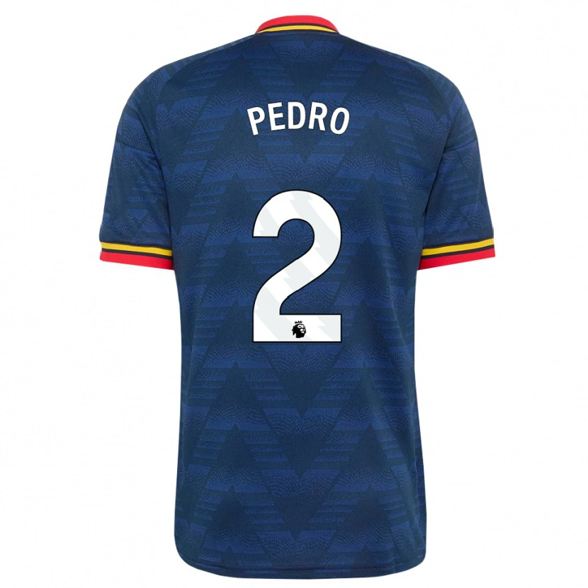 Danxen Kinderen Angelinou Pedro #2 Middernachtblauw Geel Rood Uitshirt Uittenue 2026/27 T-Shirt
