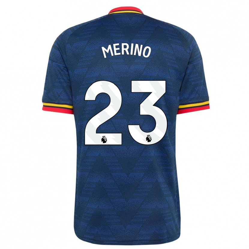 Danxen Kinderen Mikel Merino #23 Middernachtblauw Geel Rood Uitshirt Uittenue 2026/27 T-Shirt