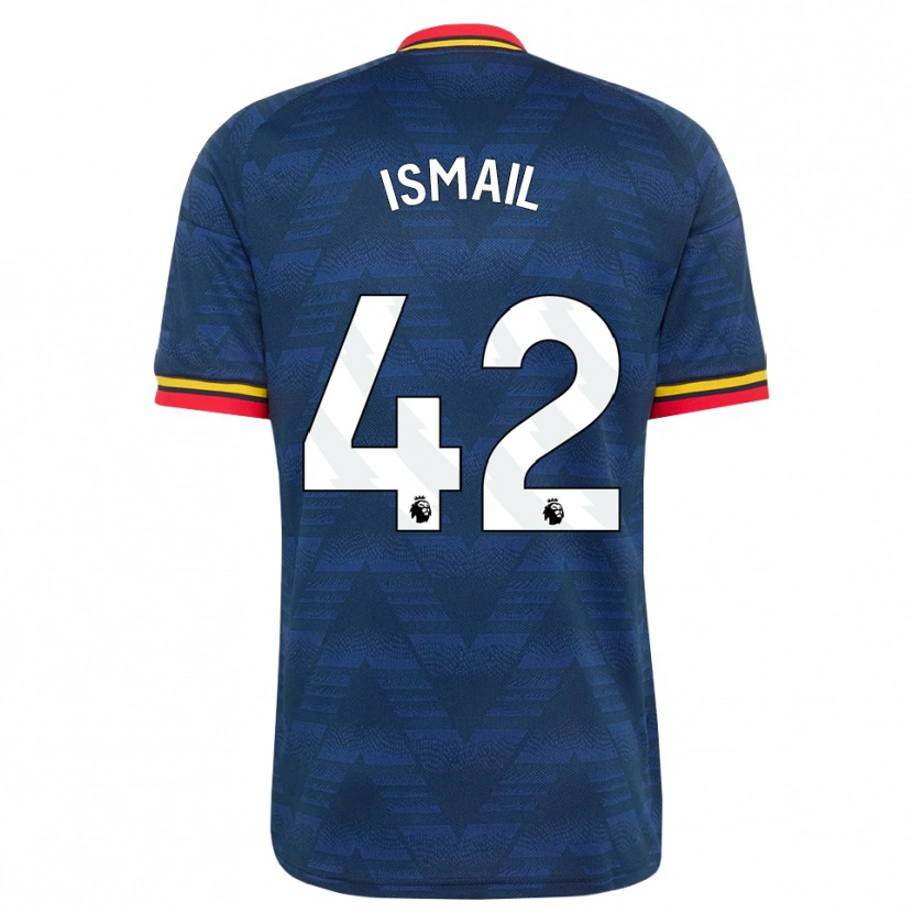 Danxen Kinderen Cam'ron Ismail #42 Middernachtblauw Geel Rood Uitshirt Uittenue 2026/27 T-Shirt